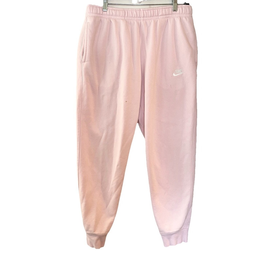 Nike Joggers Mens Large Sportswear Club Fleece Pants BV2671-663 Pink Foam FLAW